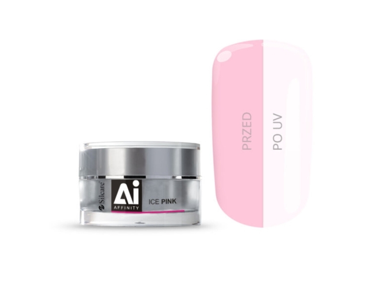 Lyserød Silcare Affinity Gel til Negle - 15g