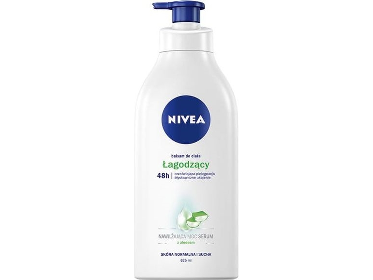 Nivea Beroligende Body Lotion med Pumpe 625ml - Tilbud!