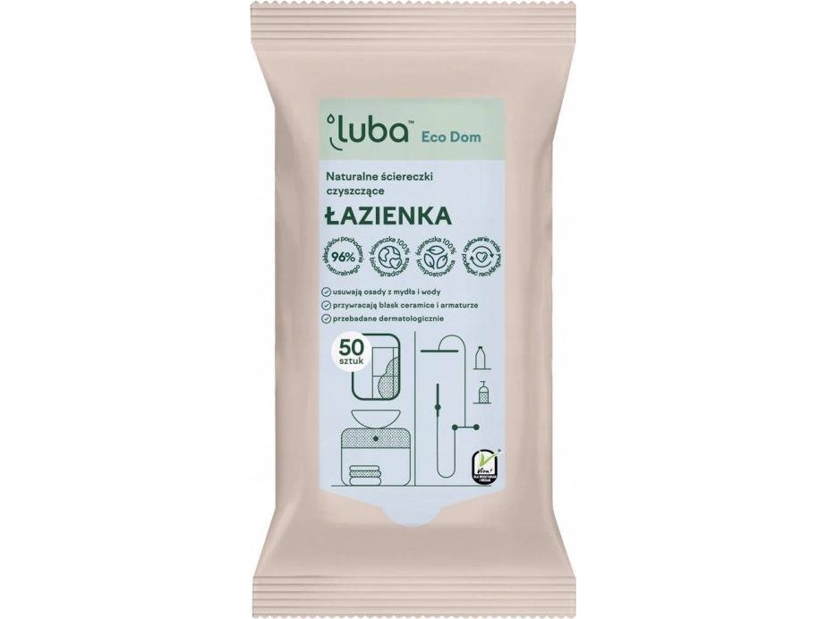 Lubaeco Naturlige Rengøringsklude til Badeværelset - 50 stk.
