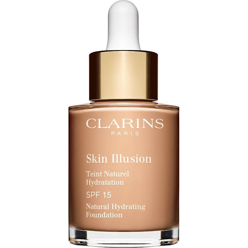 Clarins Skin Illusion Foundation SPF 108 Sand - Naturlig Finish