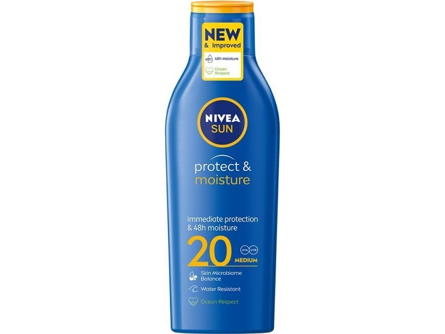 NiveaSun Beskyttende & Fugtgivende Solcreme SPF 20, 200ml