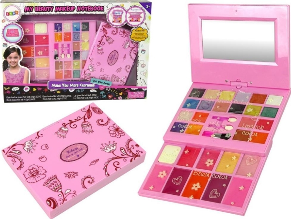 Sæt med Skønhedsmakeup Palet til Piger - Leantoys Beautified