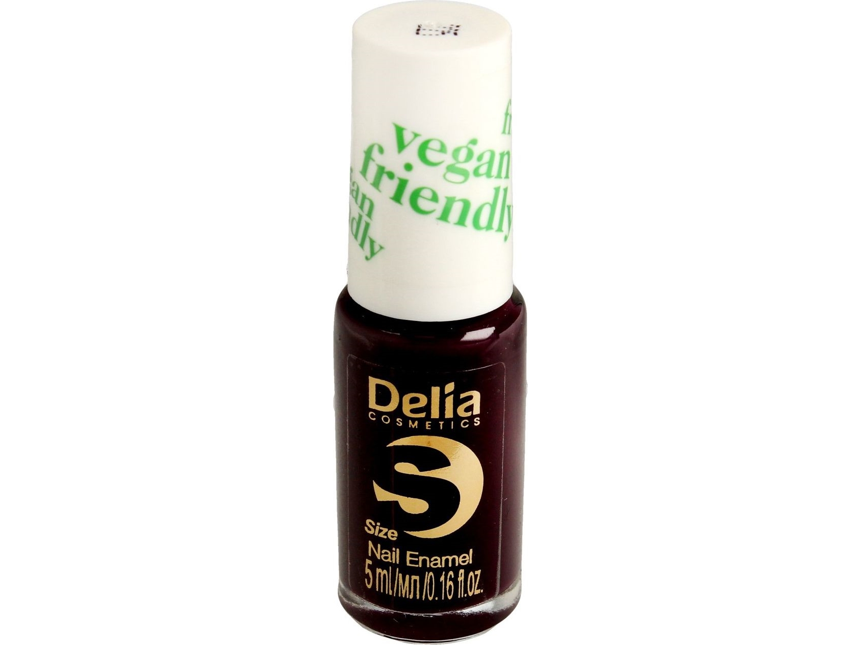 Sort Vegan Neglelak fra Delia - Black Berry 5ml