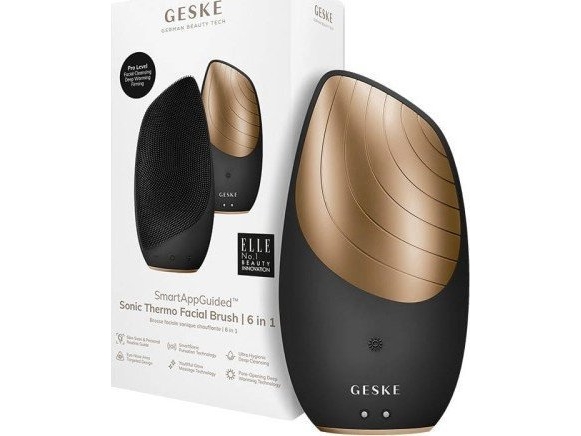 Geske 6i1 Sonic Varme Ansigtsbørste med App - Grå