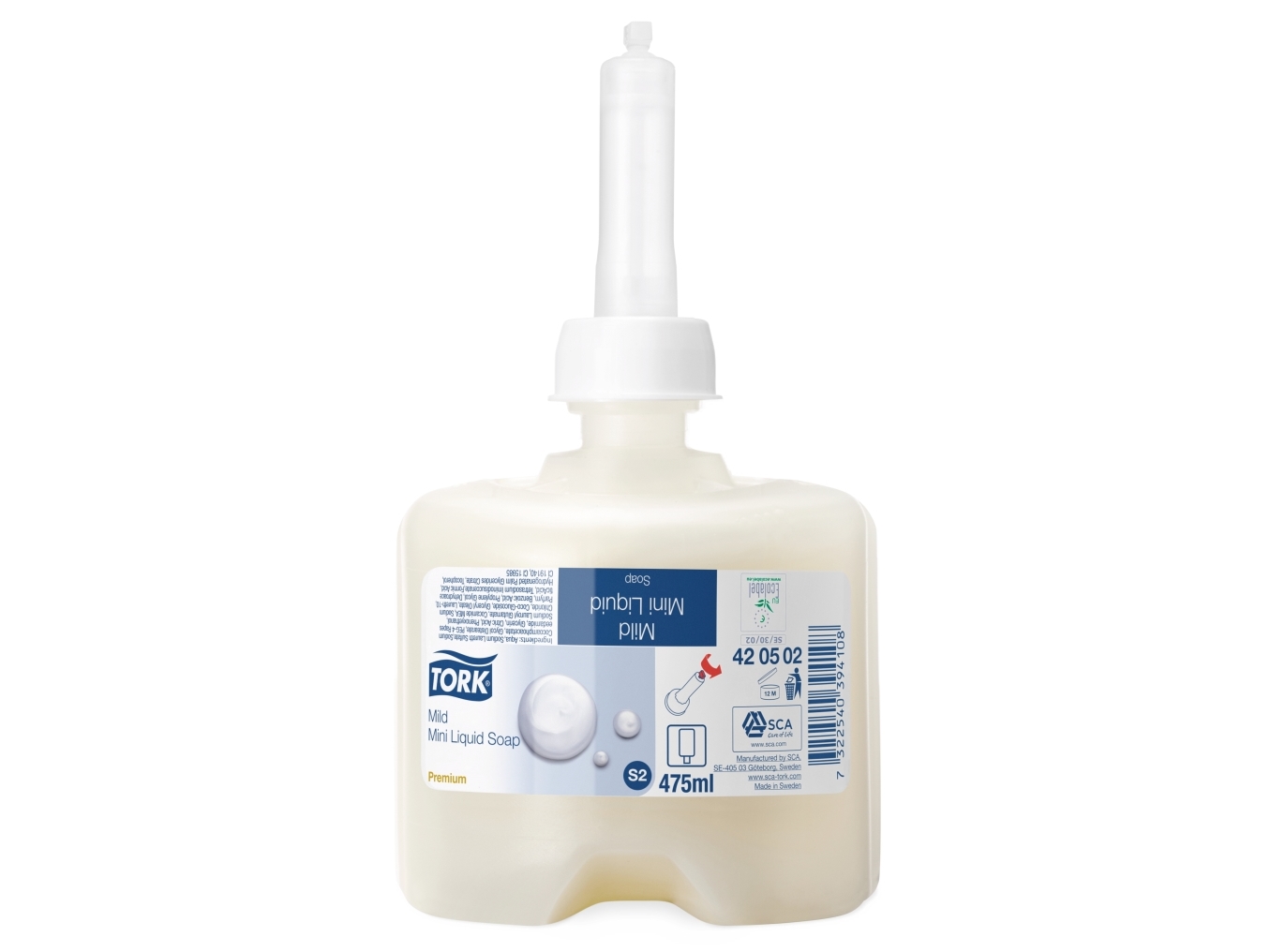 Håndsæbe Tork Mini Mild Duft Premium - 8 Stk Pakke