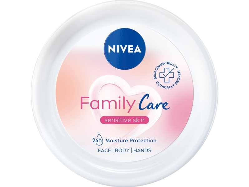 Nivea Family Care Let Fugtgivende Creme til Sensitiv Hud 450ml