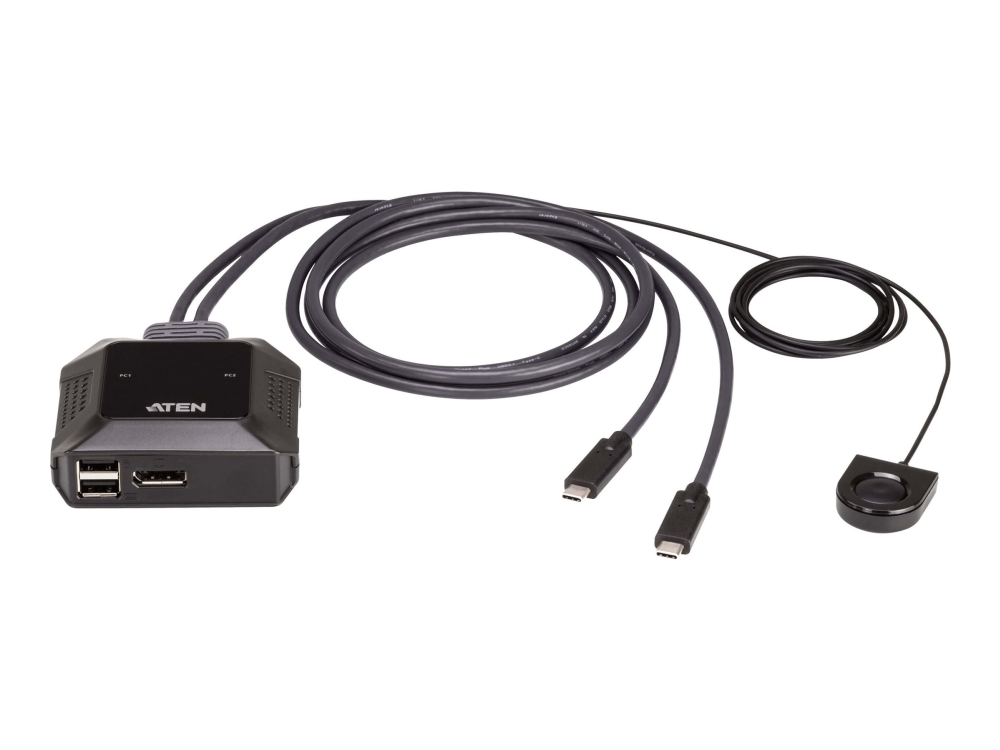 Aten US3312 KVM Audio USB Switch med Fjernbetjening