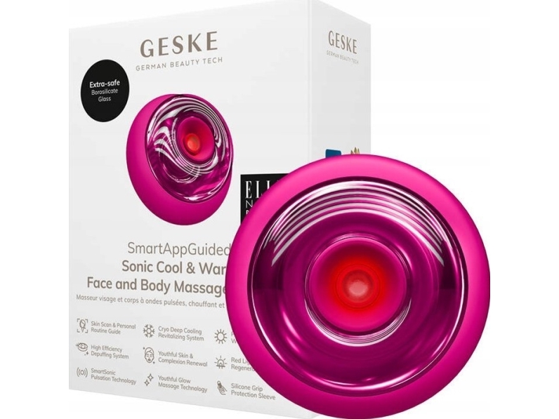 Geske Sonisk 9i1 Krops- og Ansigtsmassageapparat - Magenta