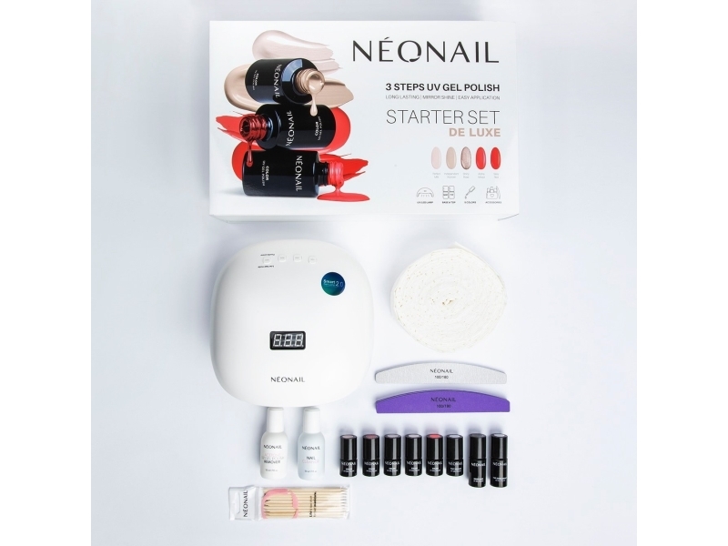 Neonailset Luxe: 36W LED Lampe med Tilbehør og Rensere