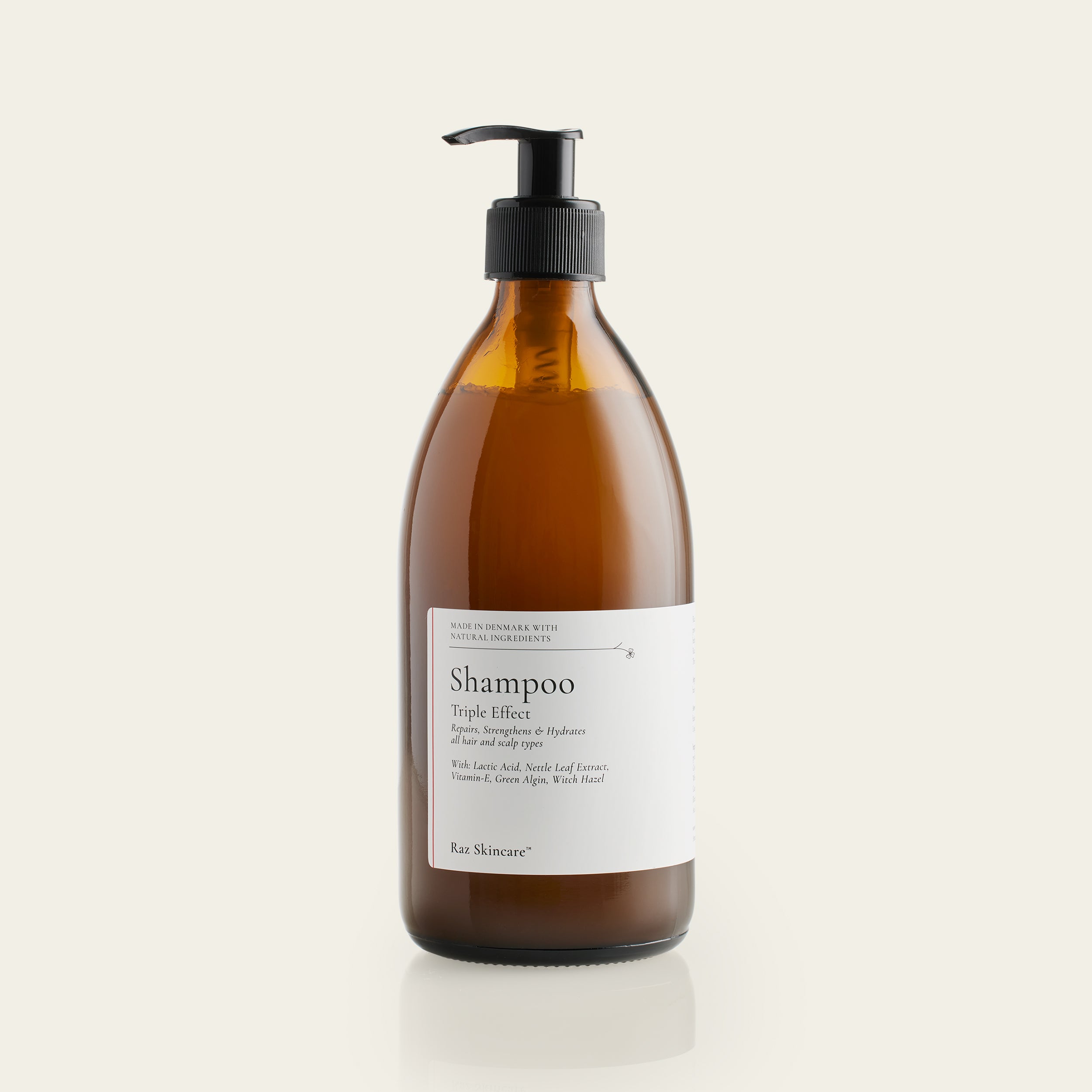 Skånsom Shampoo 500ml – Raz Skincare Triple Effect