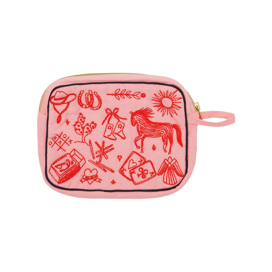 Flamingo Makeup Clutch fra Habiba - Smuk og Praktisk