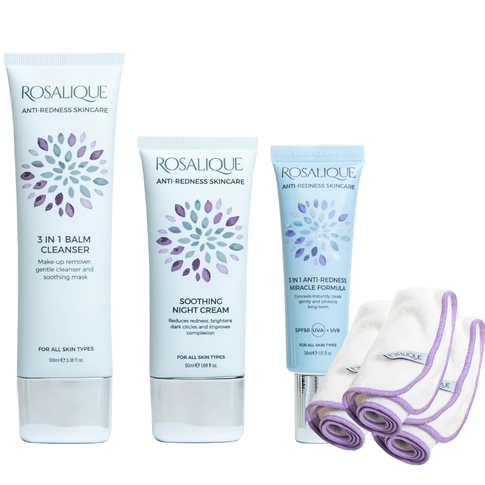 Rosa Lique Miracle Collection - Anti-rødme Hudpleje Paket