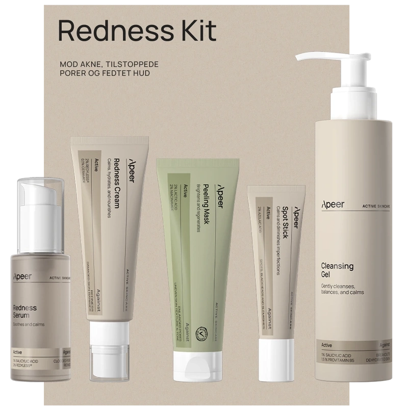 Apeer Rødheds Kit – Effektiv hudpleje mod urenheder