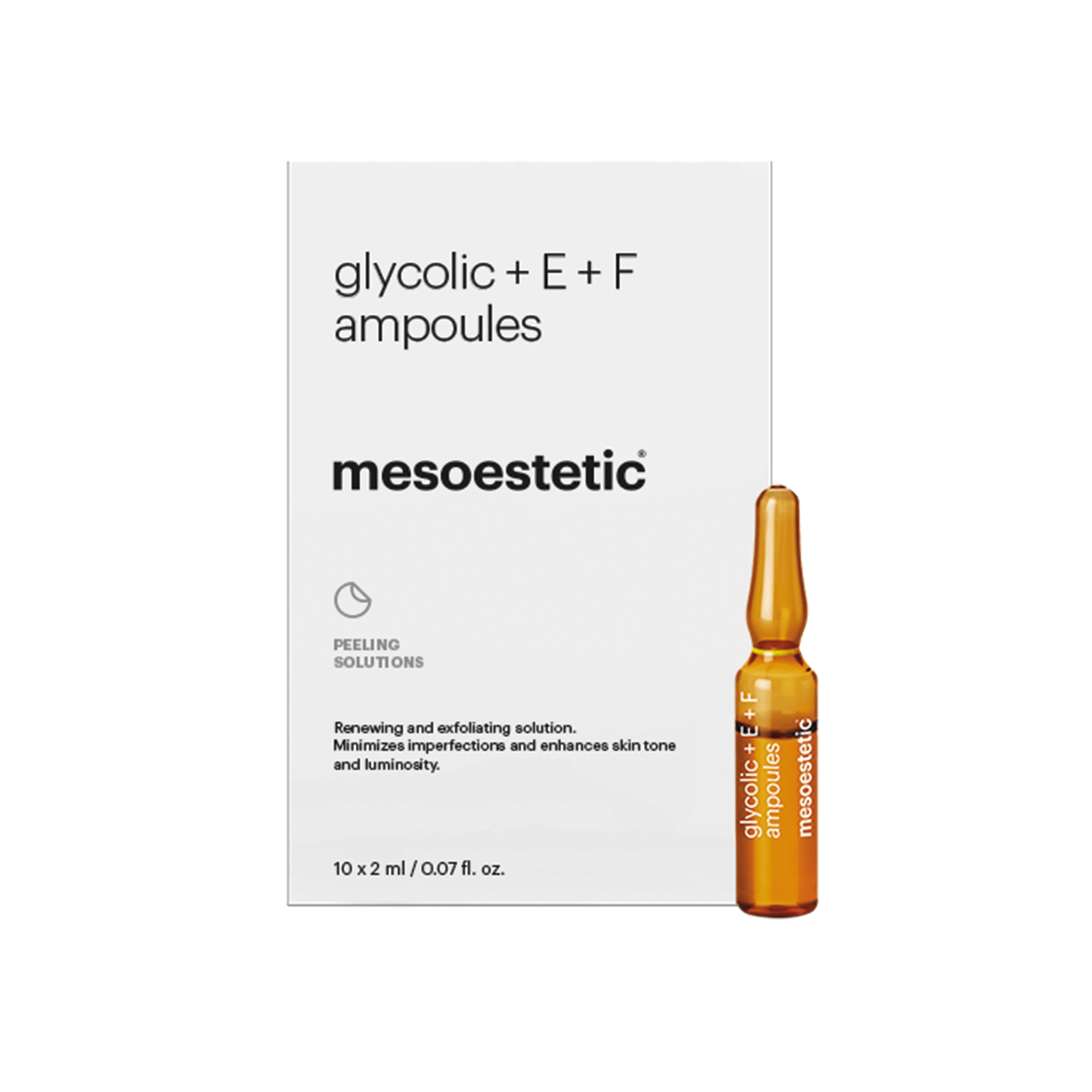 Mesoestetic Glycolic Ampuller - Antiage Behandling til Hudtone