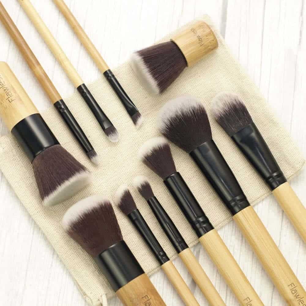 Bambus Makeup Børstesæt – Professionelt Designet Sæt