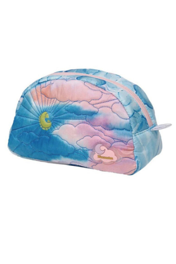 Multifarvet Maanesten Toilettaske - Moonshine Blue & Lyserød